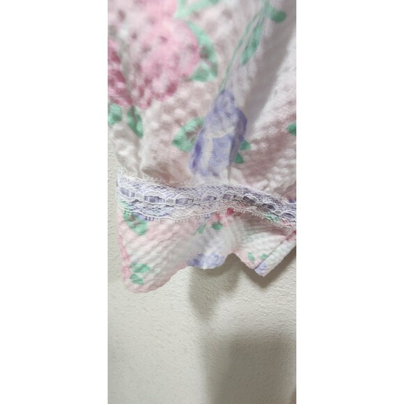 MSL Vintage Longsleeve Maxi Robe Floral HousebDress Mumu Housecoat Modest Sz  L - Picture 3 of 8